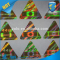 Outdoor Use 3D effect High Residue sticky hologram box sealing sticker